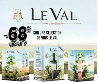 Géant Casino Bon plan sur une selection de vins le val offre