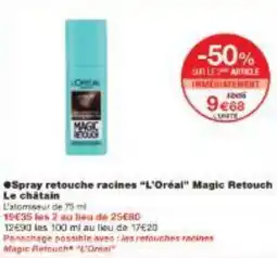 Monoprix Spray retouche racines L'Oréal Magic Retouch Le châtain offre