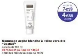 Monoprix Gommage argile blanche à l'aloe vera Bio Cattier offre