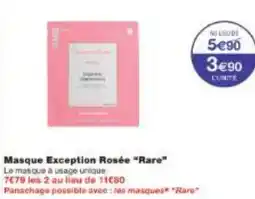 Monoprix Masque Exception Rosée Rare offre