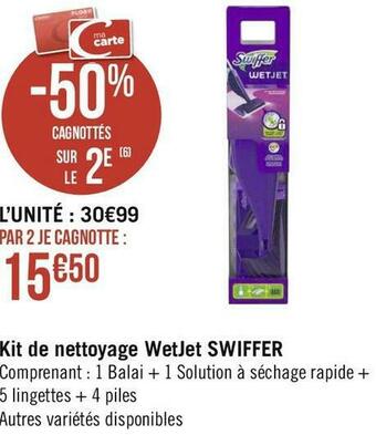 Swiffer kit de nettoyage wetjet