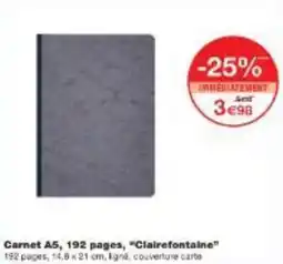 Monoprix Carnet A5, 192 pages, Clairefontaine offre