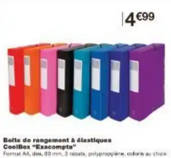 Monoprix Boite de rangement à élastiques CoolBox Exacompta offre