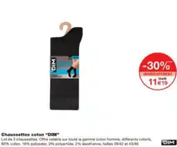 Monoprix Chaussettes coton DIM offre