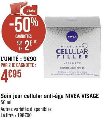 Nivea visage soin jour cellular anti-âge