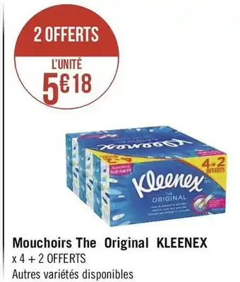 Géant Casino Kleenex mouchoirs the original offre
