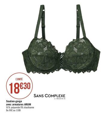 Sans complexe soutien-gorge avec armatures arum