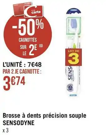 Sensodyne brosse à dents précision souple