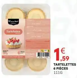 Hmarket Tartelettes 6 pièces offre