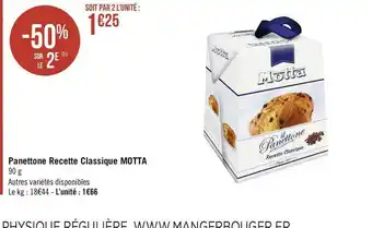 Motta panettone recette classique