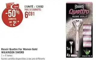 Wilkinson rasoir quattro for women gold