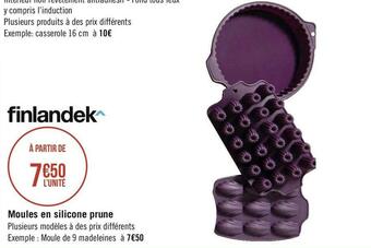 Géant Casino Finlandek moules en silicone prune offre