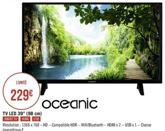 Géant Casino Oceanic tv led 39’’ (98 cm) offre