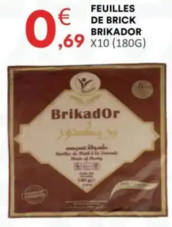 Hmarket Feuilles de brick brikador offre