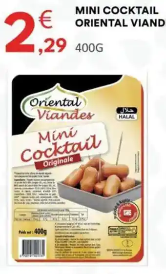 Hmarket Mini cocktail oriental viandes offre