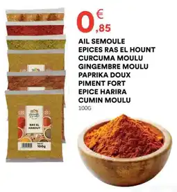 Hmarket Ail semoule epices ras el hount offre