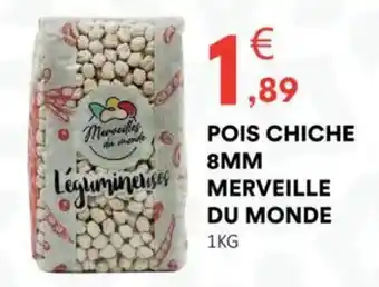 Hmarket Pois chiche 8mm merveille du monde offre