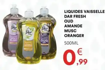 Hmarket Liquides vaisselle dar fresh oud amande musc oranger offre