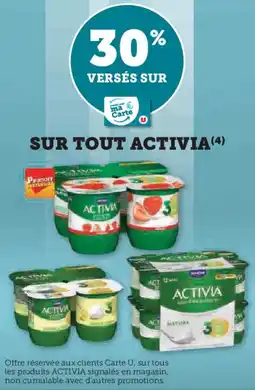 Super U Sur tout activia offre