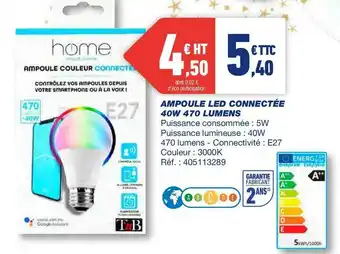 Tnb ampoule led connectée 40w 470 lumens