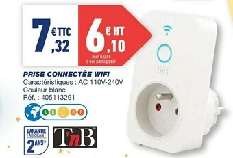 Tnb prise connectée wifi