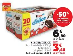 Super U Kinder delice offre