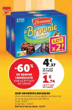 Super U Mini brownies brossard offre