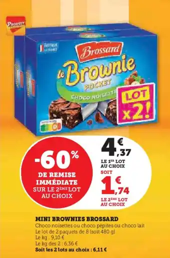 Super U Mini brownies brossard offre