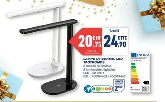 Bureau Vallée Lampe de bureau led taotronics offre