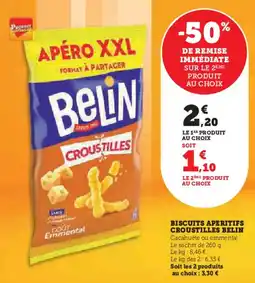 Super U Biscuits aperitifs croustilles belin offre