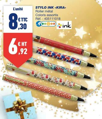Bureau Vallée Ink stylo «kira» offre