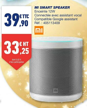 Bureau Vallée Xiaomi mi smart speaker offre