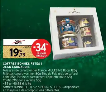 Intermarché Coffret bonnes fêtes 1 jean larnaudie offre