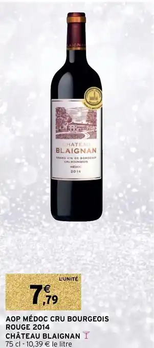 Intermarché AOP médoc cru bourgeois rouge 2014 offre