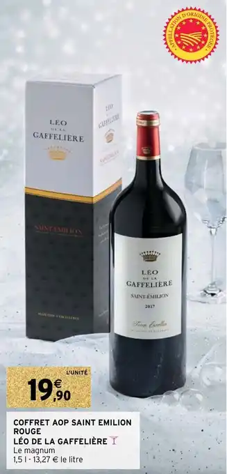 Intermarché Coffret aop saint emilion rouge offre