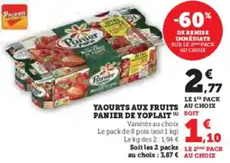 Super U Yaourts aux fruits panier de yoplait offre