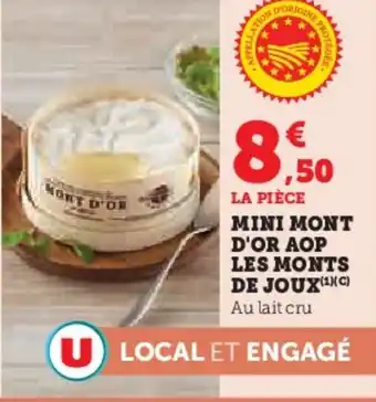 Super U Mini mont d'or aop les monts de joux offre