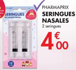 PharmaVie Pharmaprix seringues nasales offre