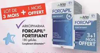 PharmaVie Arkopharma forcapil fortifiant offre