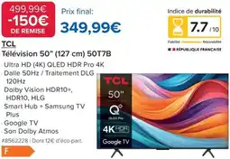 Costco TCL Télévision 50" 50T7B offre