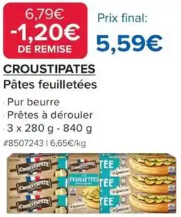 Costco Croustipates Pâtes feuilletées offre