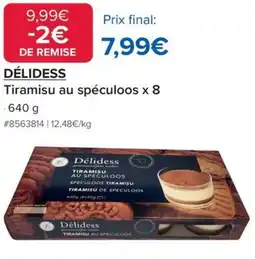 Costco Délidess Tiramisu au spéculoos x 8 offre