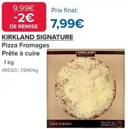 Costco Kirkland signature Pizza Fromages Prête à cuire offre