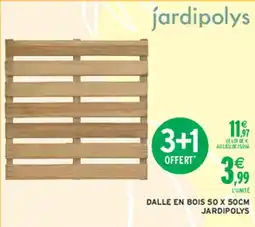 Intermarché Hyper Dalle en bois jardipolys offre