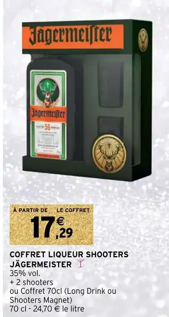 Coffret liqueur shooters jägermeister