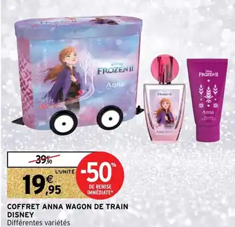 Intermarché Coffret anna wagon de train disney offre