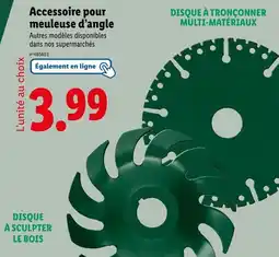 Lidl Accessoire pour meuleuse d'angle offre