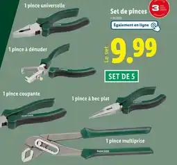 Lidl Set de pinces offre