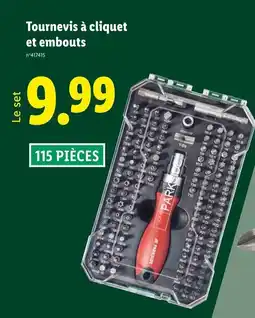 Lidl Tournevis à cliquet et embouts offre