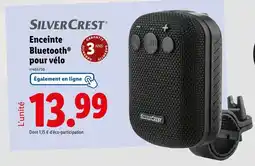 Lidl SILVERCREST Enceinte Bluetooth pour vélo offre